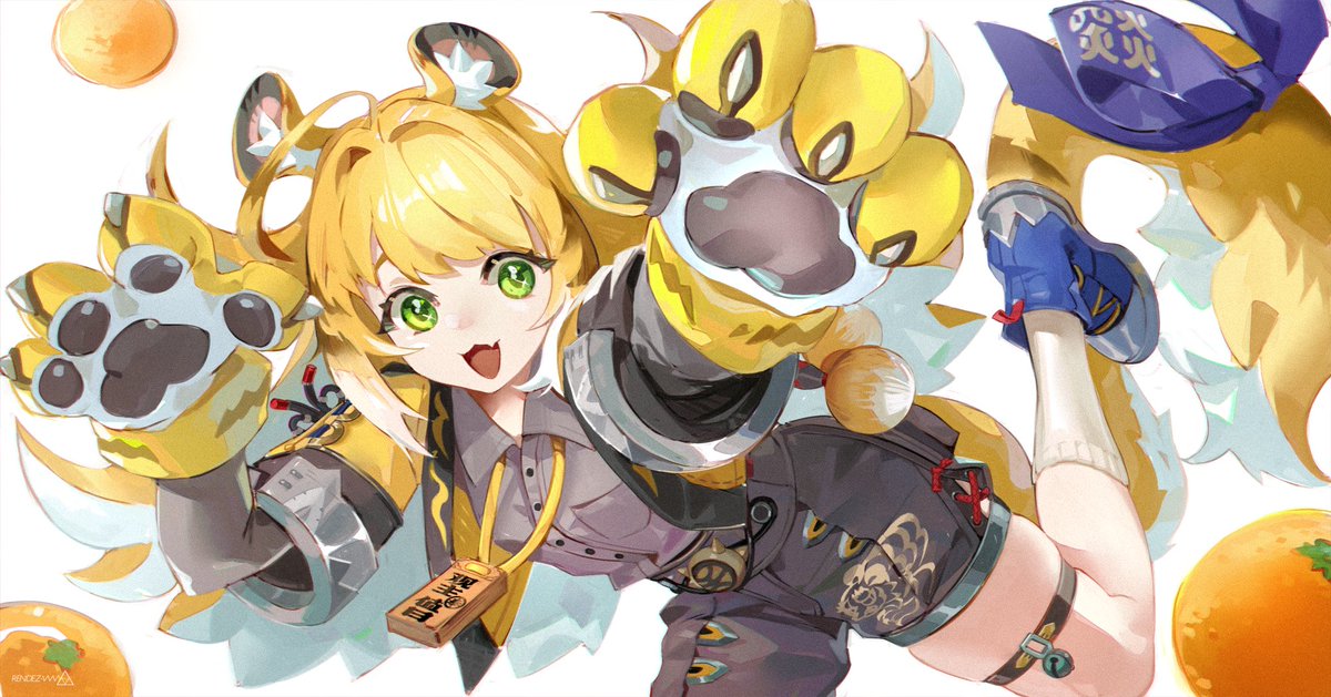 rendez_vvv's tweet image. [ZZZ] 橘福福🐯🍊🍊 この子がとても可愛くてゲームを始めた。