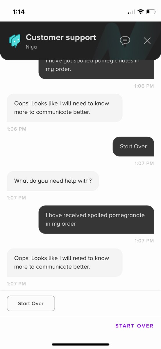SoftyKaTweets's tweet photo. @bigbasket_com I have received rotten fruits. When tried to return, it’s not allowing. Getting below error. In the chat support also not getting help. Repeated getting same message . Please look into it and resolve. Provide fresh fruits https://t.co/UPgx7IYQMw