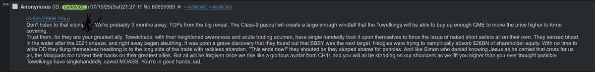 quantum1nvestor's tweet image. Shorts wanted to steal 28B of shareholder equity but we stopped them and we trapped them. Towelkings carry the cross and we will save moass through our sacrifice. It will be biblical $BBBYQ $GME