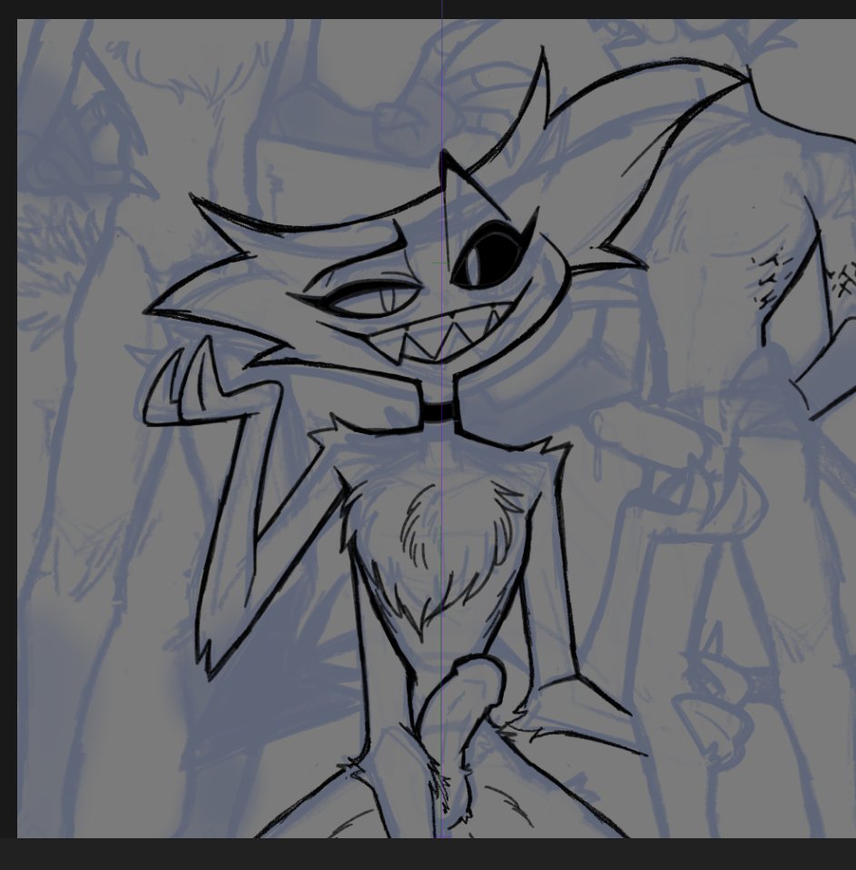 not_STAR_4_work's tweet image. GM! The hotel's resident slut is here to help both the King and strawberry pimp relieve their... stress😏
#HazbinHotelAngelDust #HazbinHotelLucifer #HazbinHotelAlastor