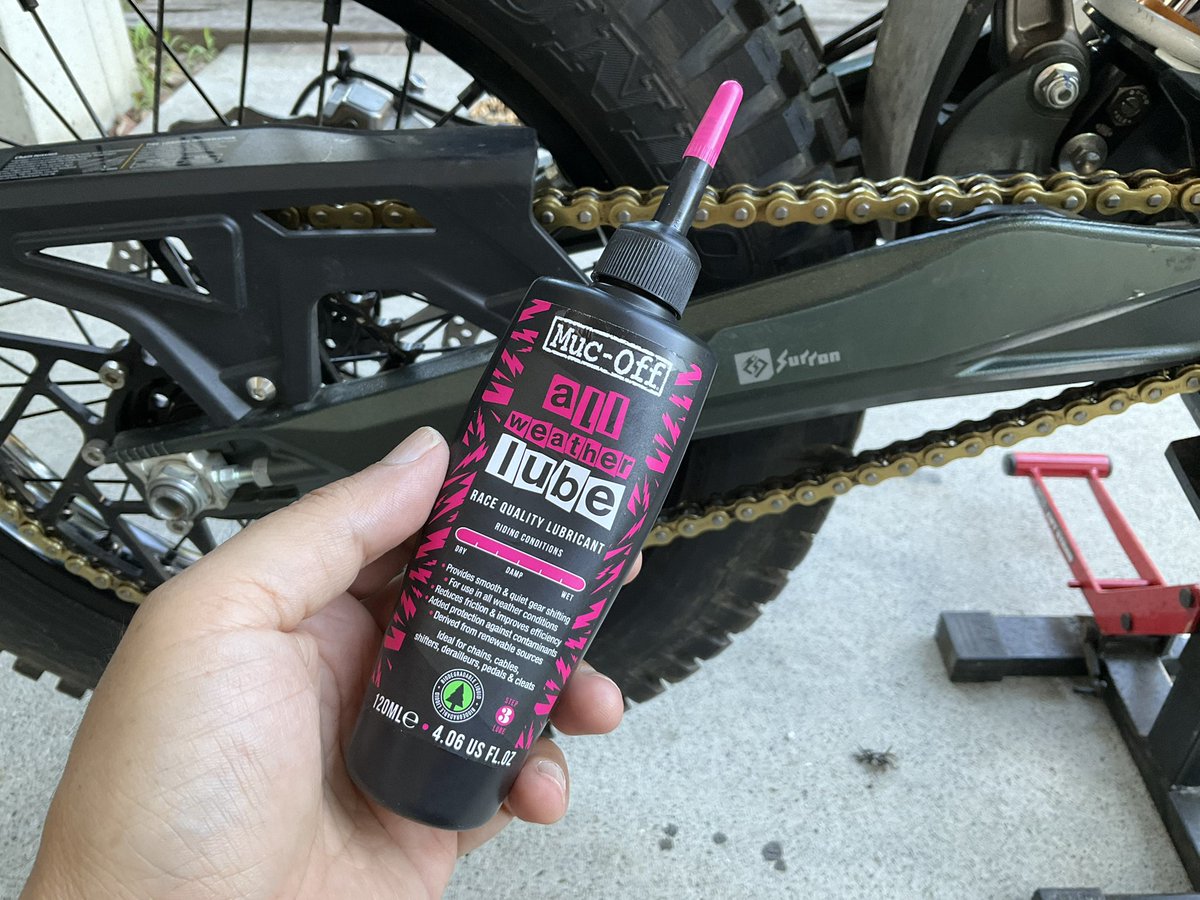 KTM819O4's tweet image. #Surron #UltraBee #チェーン注油 #積み込み #Nagmotors 
乗る機会がほとんど無くなったので手放します！