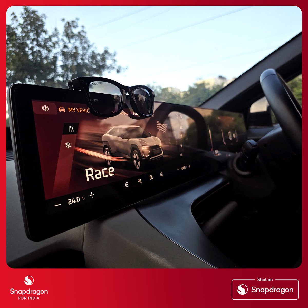 sumitsonal's tweet image. Glasses, car, phone - all powered by #Snapdragon!
Tomorrow we kick off #SnapdragonForIndia XR Day. Auto Day follows on July 30.
We’re ready. Are you? 👀