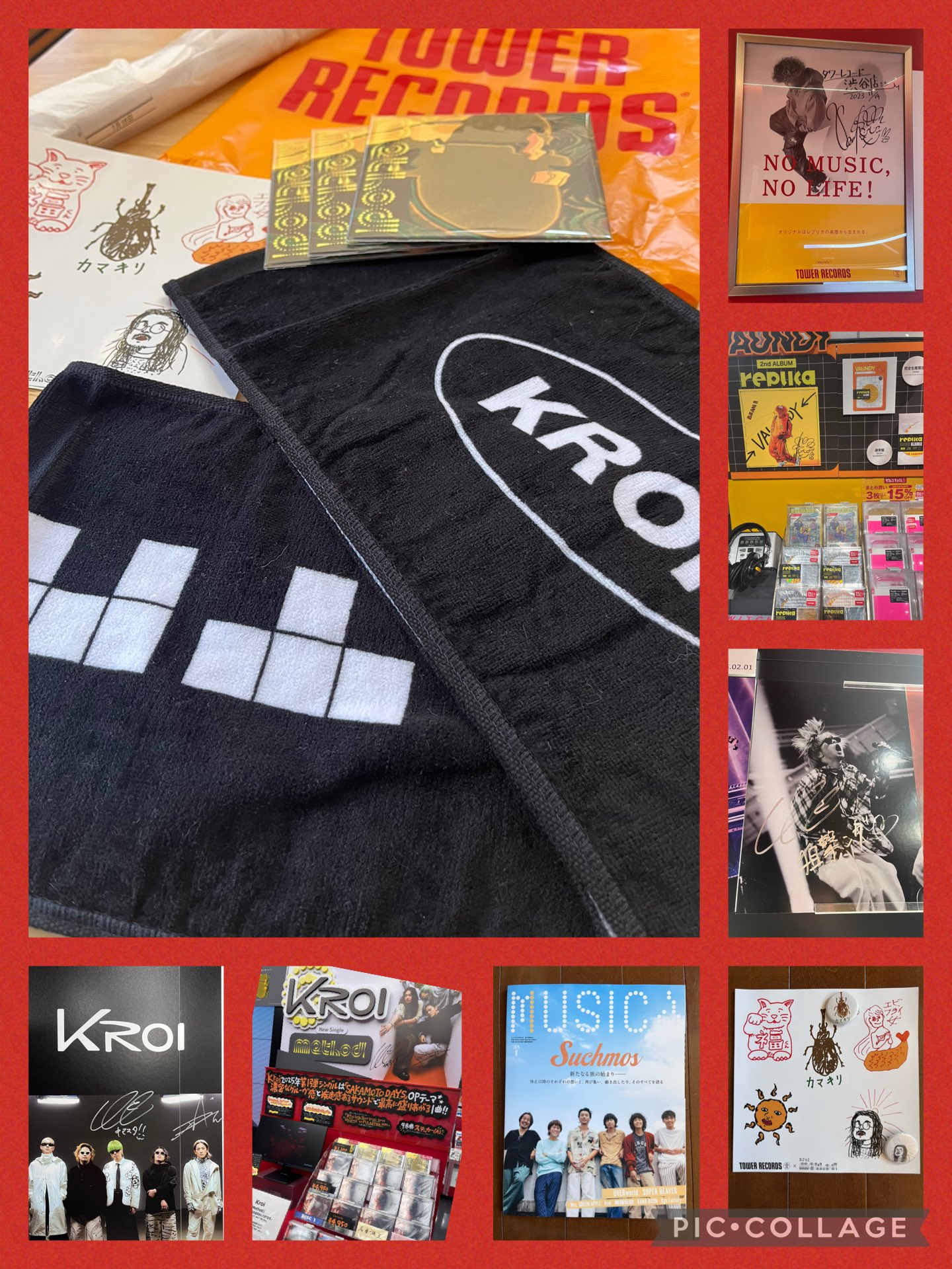 kroi 　　　unspoiled　タワレコ　渋谷　ガチャ　景品　マフラータオル kroi unspoiled タワレコ 渋谷 ガチャ 景品 マフラータオル