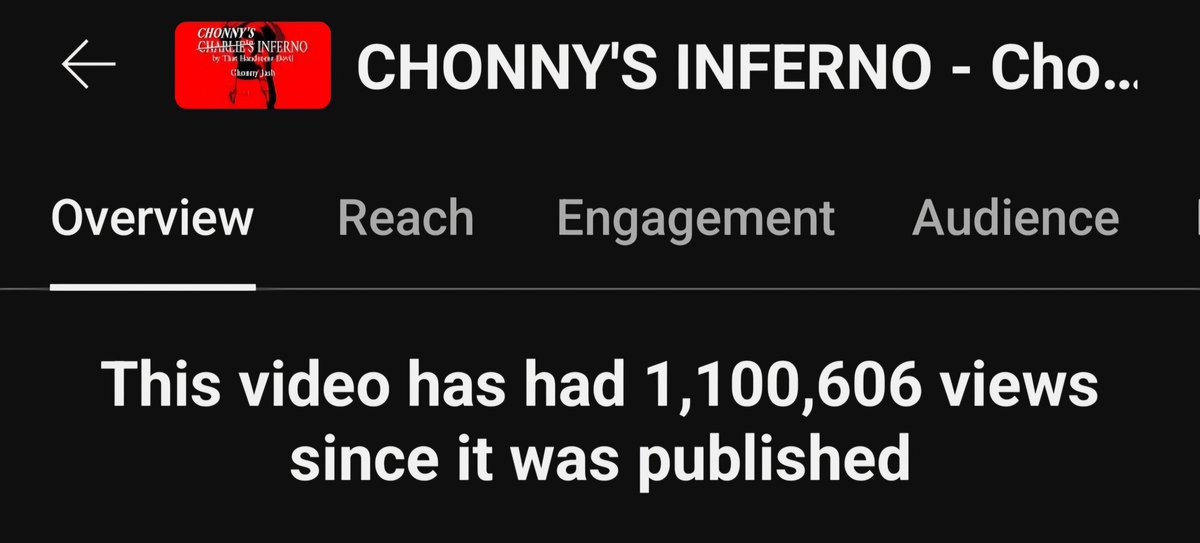 Chonny_Jash's tweet image. Chonny's Inferno been doing numbers on YT recently. God knows why but hey shoutout I guess lfg