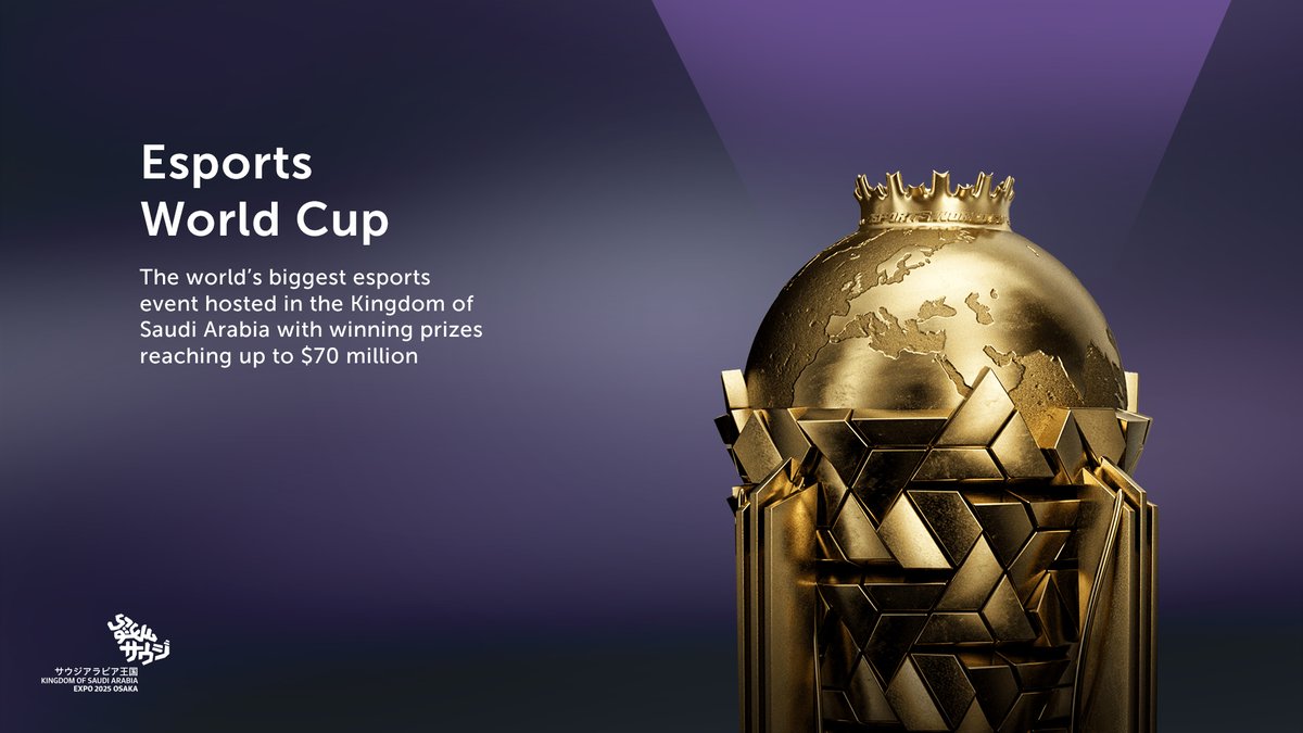 In the heart of #Riyadh, top gamers from around the world compete to become the champion of the #EsportsWorldCup in a thrilling showdown! 🎮✨

#RiseAbove
#Expo2025
#KSAExpo2025