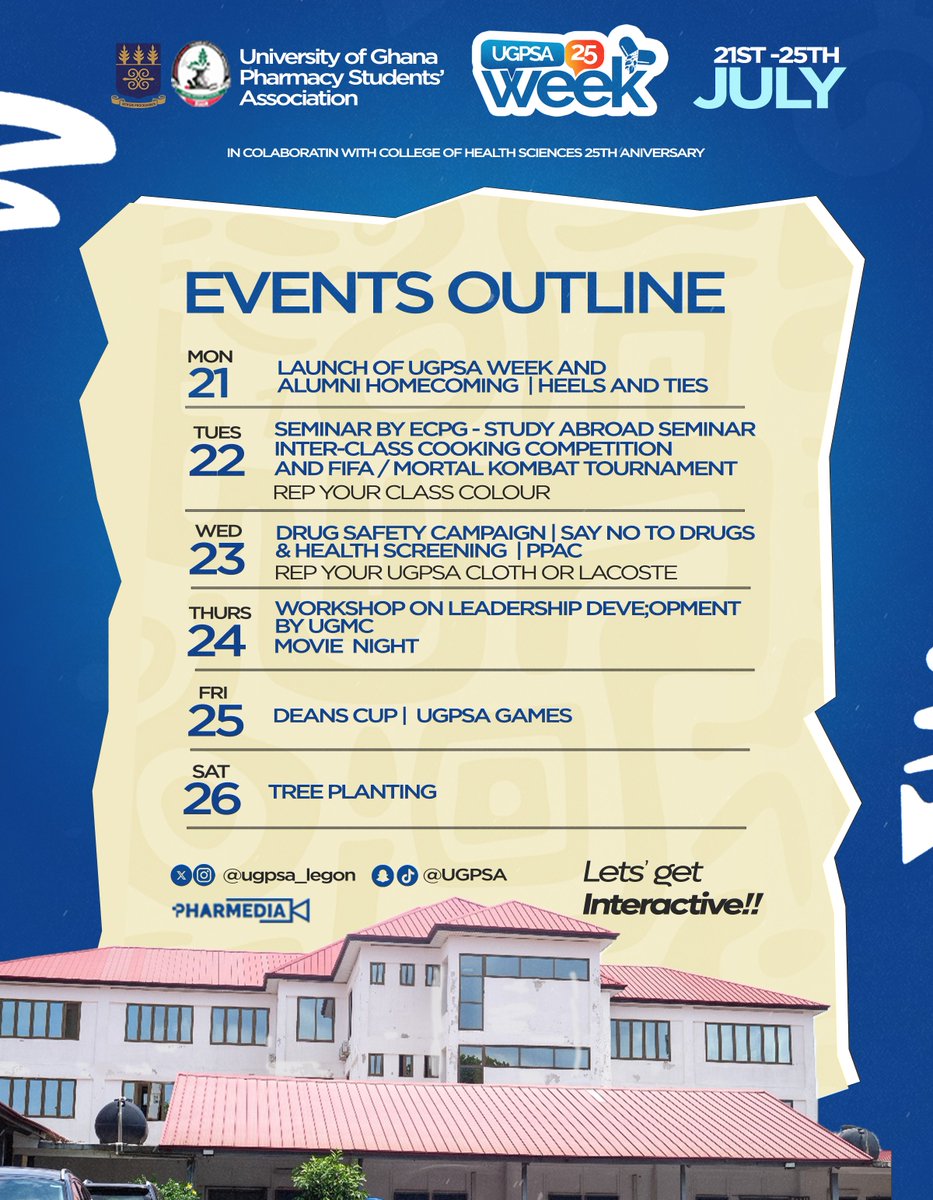 UGPSAlegon's tweet image. Feast your eyes🤤
Savour all the goodness. 🍽🔥

From the hot-steaming☕ launch of the UGPSA Week to the exciting Deans Cup and UGPSA games, July 21st–26th, 2025 is serving us a full-course experience!

#Anticipate | #UGPSAWeek

📸 Powered by Pharmedia