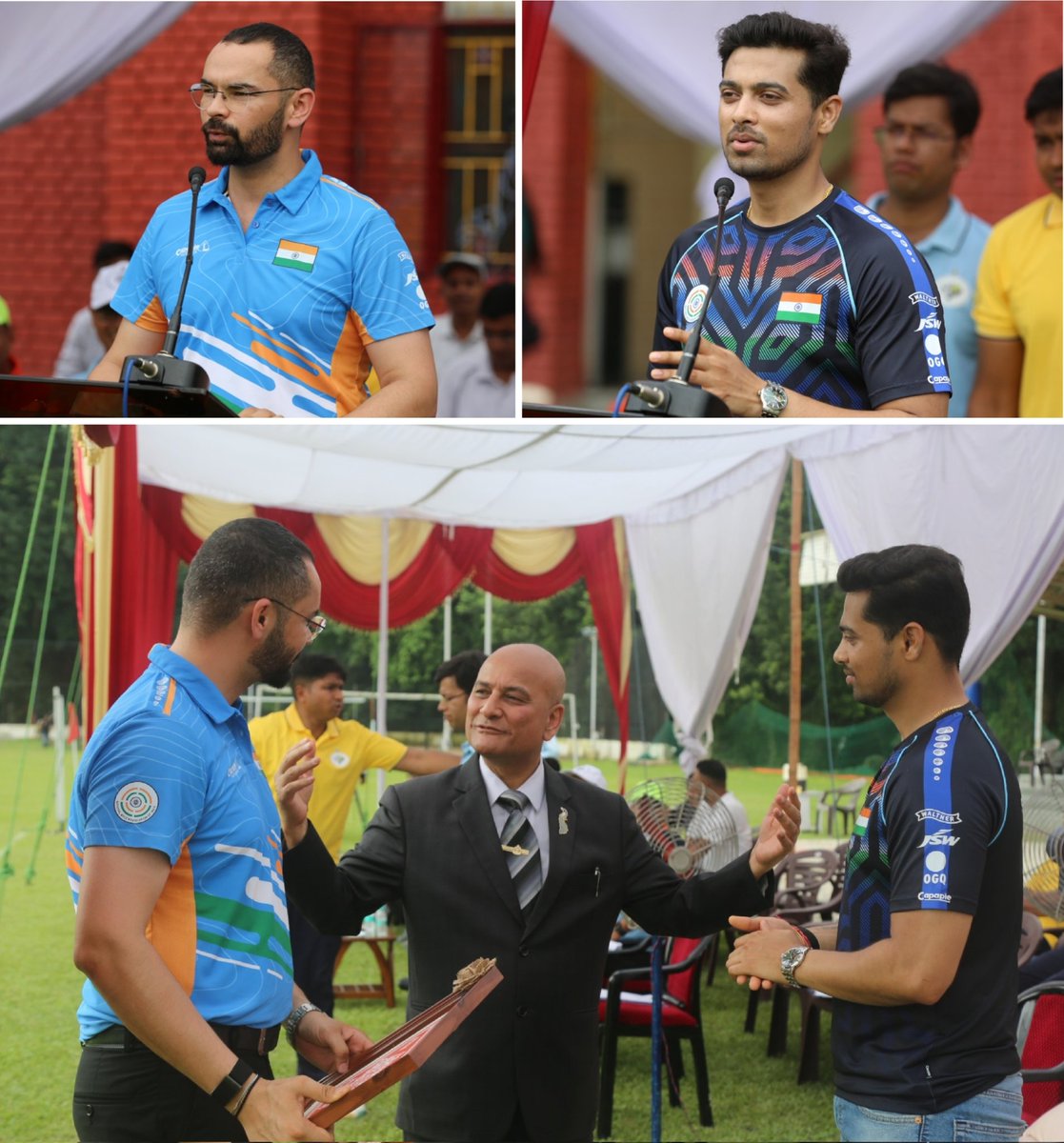 IGNFA_GoI's tweet image. Fit #Foresters for a Healthy #Environment 

#Olympic bronze medalists Sh. Swapnil Kusale @KusaleSwapnil &amp;amp; #AsianGames Gold Medalist Sh. Akhil Sheoran @AkhhiiChenu were the distinguished Guests of Honour as the Sports Meet 2025 came to a closing @IGNFA_GoI

#FitIndia
@moefcc