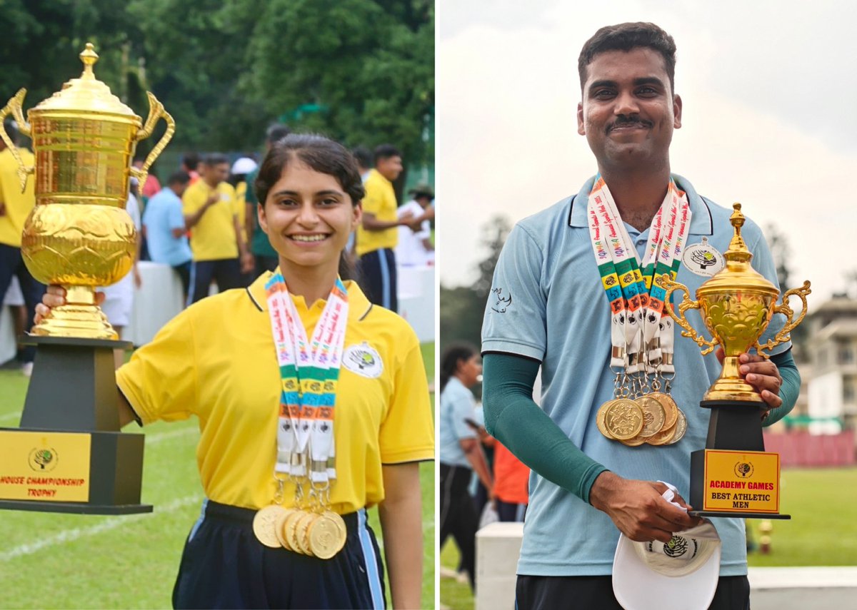 IGNFA_GoI's tweet image. Fit #Foresters for a Healthy #Environment 

#Olympic bronze medalists Sh. Swapnil Kusale @KusaleSwapnil &amp;amp; #AsianGames Gold Medalist Sh. Akhil Sheoran @AkhhiiChenu were the distinguished Guests of Honour as the Sports Meet 2025 came to a closing @IGNFA_GoI

#FitIndia
@moefcc