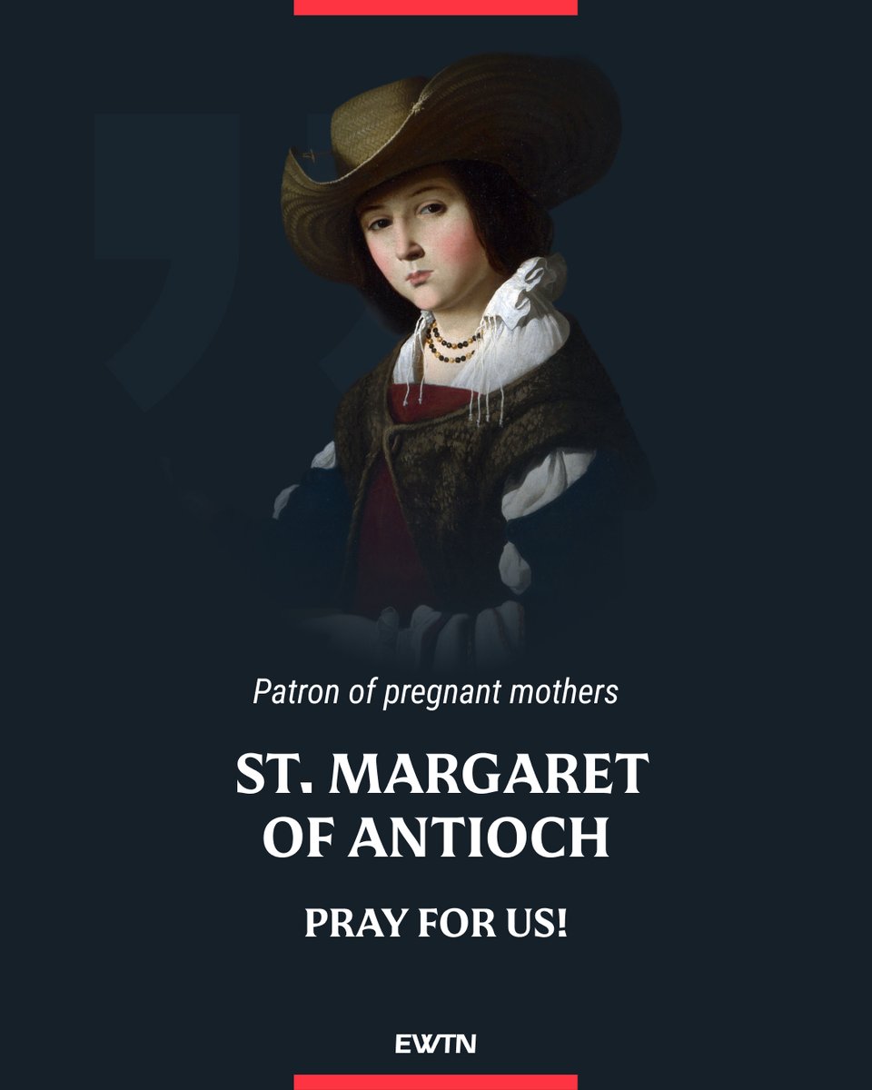 EWTN's tweet image. On July 20, we honor St. Margaret of Antioch, virgin and martyr. After consecrating herself to Christ, she was tortured by burning and boiling before being beheaded for her faith.
ow.ly/MbH650WpkBy