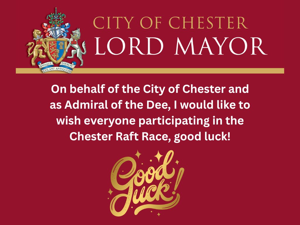 MayorChester's tweet image. #ChesterRaftRace #LordMayorofChester #AdmiraloftheDee