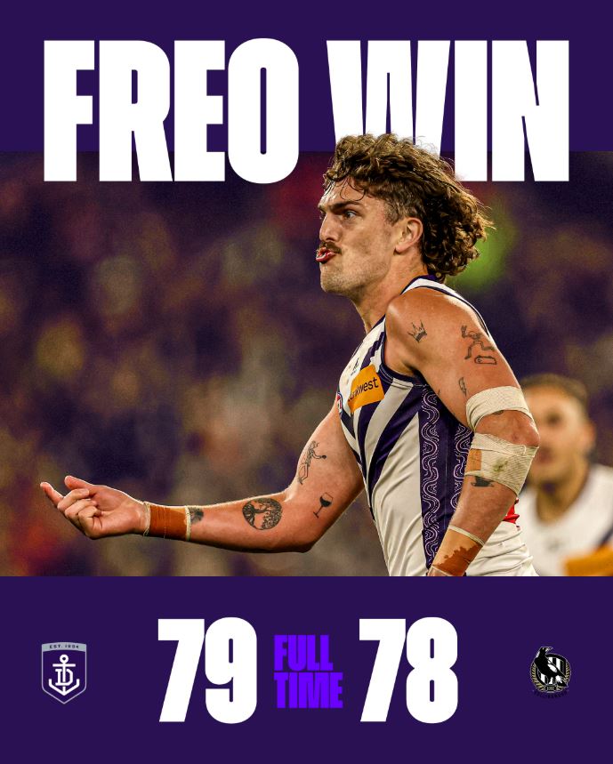 That was incredible, for Fremantle can't think of a better and more significant win other than the qualifying final they won at Geelong in 2013. That could absolutely be the making of them. Superb effort! #AFLPiesFreo