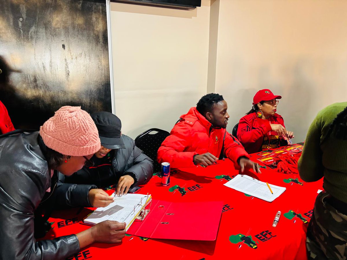 EFFGautengProv's tweet image. 🚨In Pictures🚨
Registrations ongoing in the 1st SubRegional Peoples Assembly of the EFF in Tshwane SubRegioal.
#EFFSRPA
