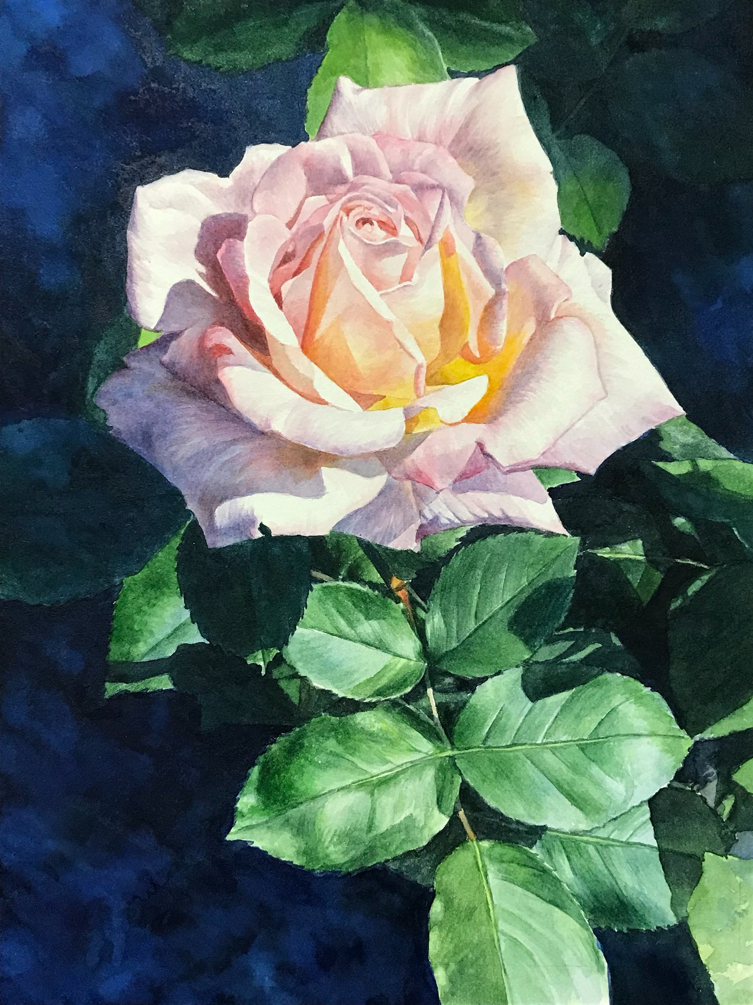 肉質画　作者不明　水彩画　【ヴェニス】 初投稿】Watercolor Painting○透明水彩イラストメイキング