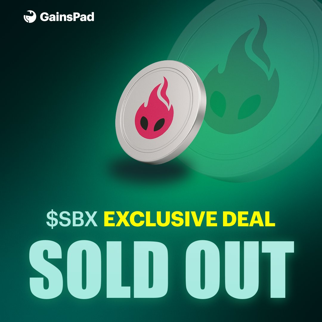 GAINS Associates (@gainsassociates) on Twitter photo The <a href="/Soulbound_TV/">Soulbound TV</a> IDO has officially concluded ✅
Endless gratitude to our community for the incredible support 💪
$SBX is dropping soon, keep those notifications on! 🔔 The <a href="/Soulbound_TV/">Soulbound TV</a> IDO has officially concluded ✅
Endless gratitude to our community for the incredible support 💪
$SBX is dropping soon, keep those notifications on! 🔔