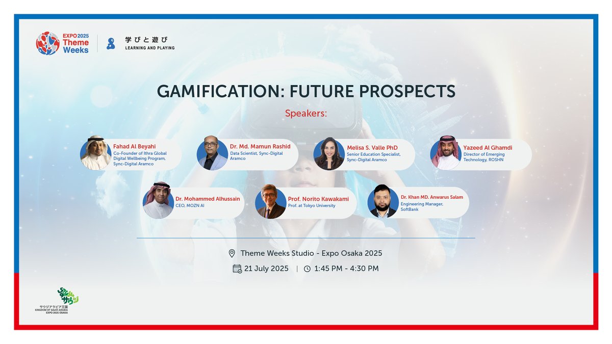 Experts will discuss how technology is reshaping education, enhancing access, supporting lifelong learning, and preparing youth to thrive in a fast-changing world. 📚✨

#Expo2025
#KSAExpo2025