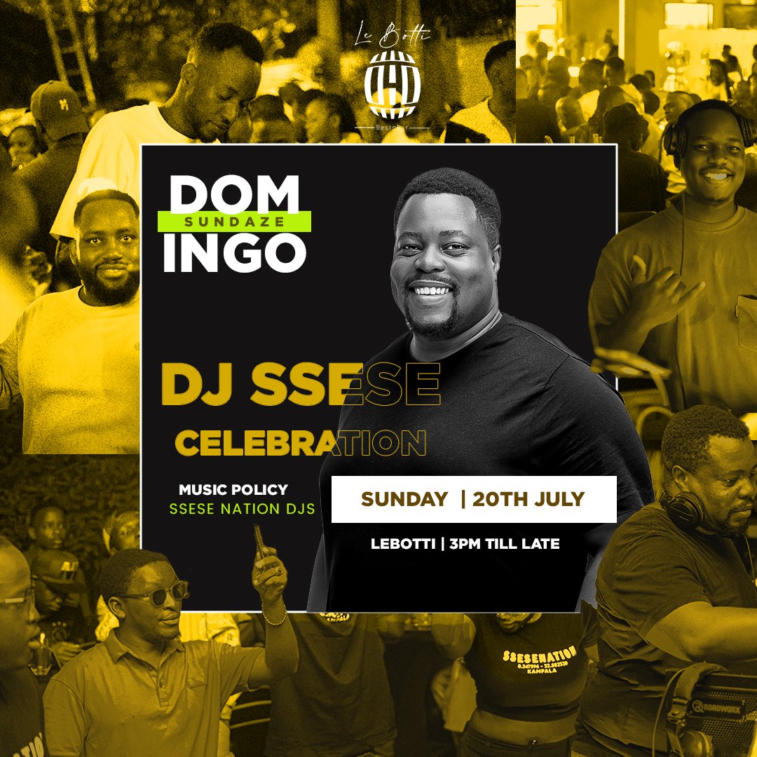 SseseNation's tweet image. A big heart deserves a big celebration ๐. Let's party with @DJ_Ssese tonight at @lebottiug. Grab the gang and let's have a good time at Domingo Sundaze ๐
