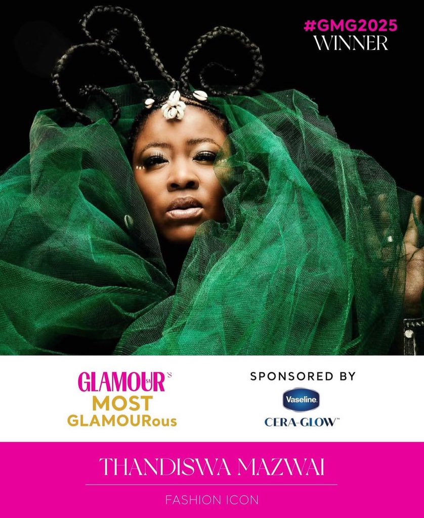 ThikhoEventsZA_'s tweet image. Congratulations to Thandiswa Mazwai! 🏆
Crowned Fashion Icon at the GLAMOUR Most GLAMORous Awards 2025, a true celebration of boldness, beauty, and brilliance! 👑✨
Catch this powerhouse live at the Business Premium Jazz Festival: Women’s Month Signature Edition:
📅 02 August…