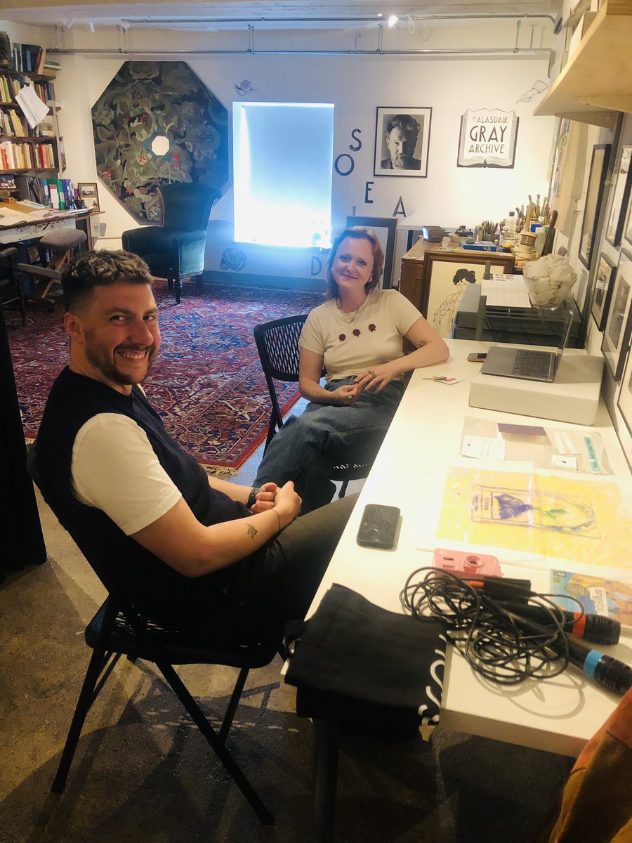 AGrayArchive's tweet image. Huge thanks to @dr_cole_collins who visited us last week to offer advice & insights to our curatorial assistant Holly Rennie Brown as they develop their curated ‘The City’ project. Cole is an art historian, editor, lecturer, researcher & curator based in Glasgow.