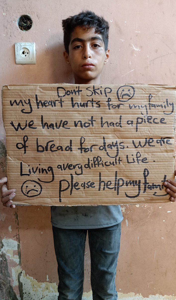 I’m so hungry 😔
If you see this reply with a dot.

Dear reader of my tweet, I hope to read the article inside the picture and share it as much as possible
We're still collecting the price of a bag of flour. We've collected about 300 bags. 700 more to go
chuffed.org/project/136274.