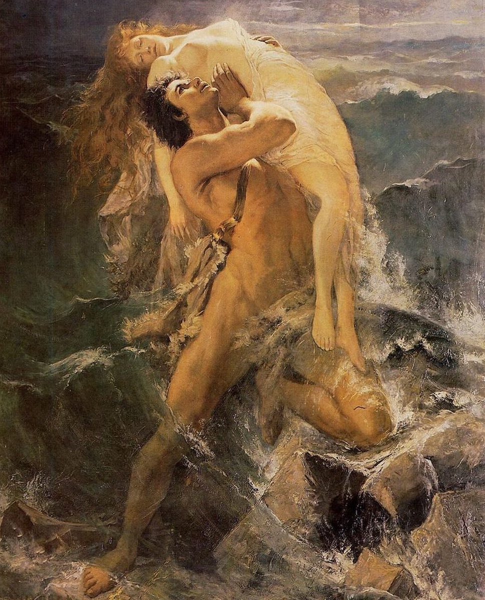 AcademiaAesthe1's tweet image. “The Flood” 1884,by Paul Merwart (1855-1902)