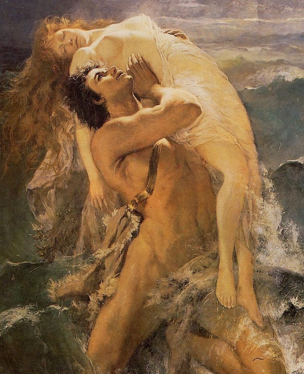 AcademiaAesthe1's tweet image. “The Flood” 1884,by Paul Merwart (1855-1902)