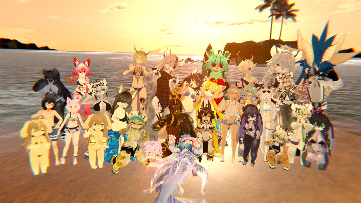 夕日がきれいな水着撮影会イベント、2ワールド目
#SwimsuitPhotoSession
#VRChat