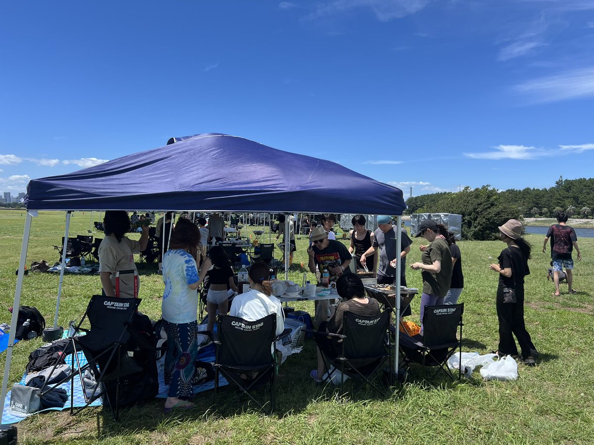 kuroinutarot's tweet image. 葛西臨海公園BBQ＆海inヨガ🧘‍♀️✨
天気も良く最高でした♪