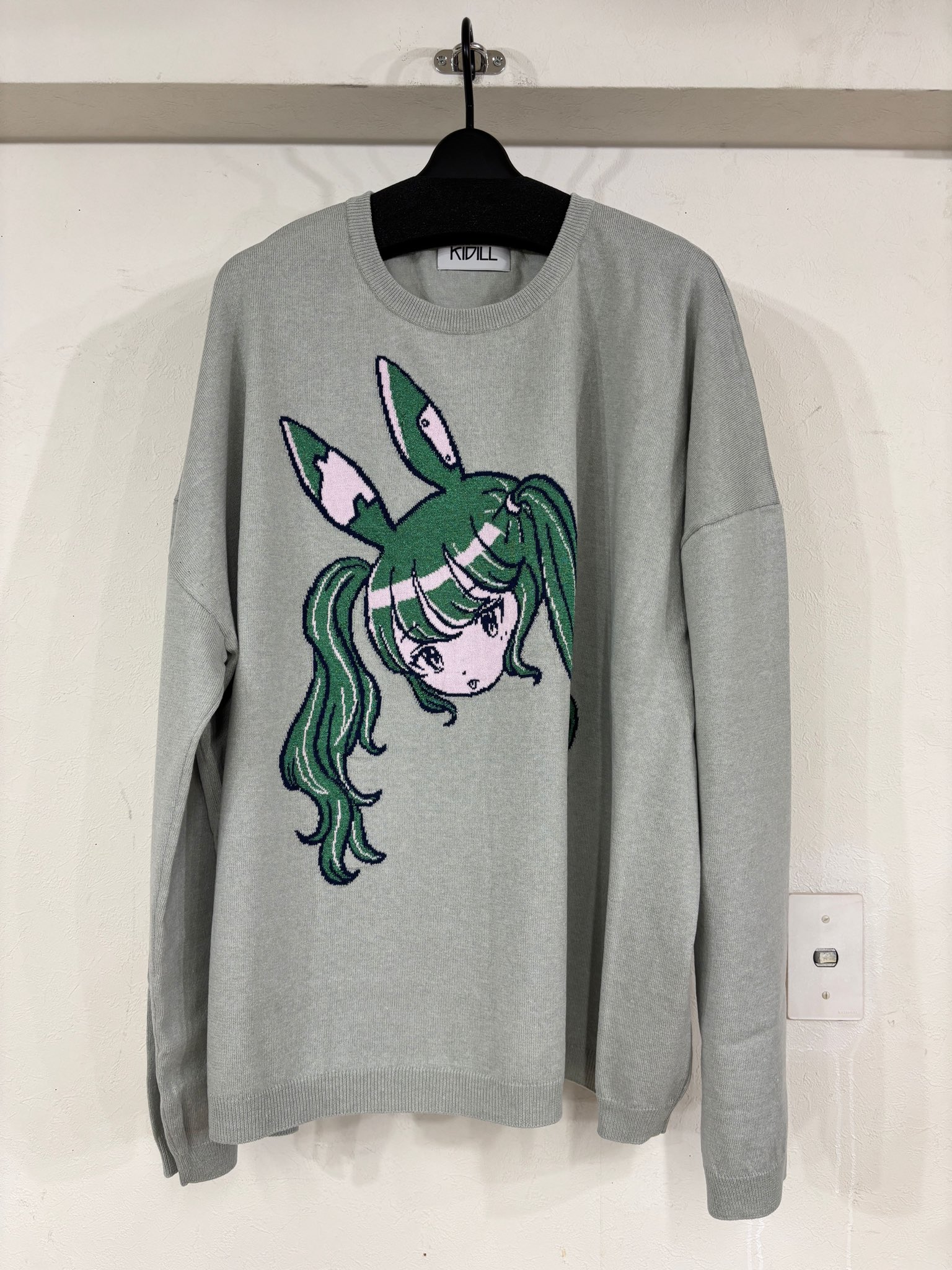 最新作+ 日本未発売激レア* Kikillo Swords Sweatshirt SPIDER KNIT PULLOVER COLLABORATION WITH RURUMU: / BLACK