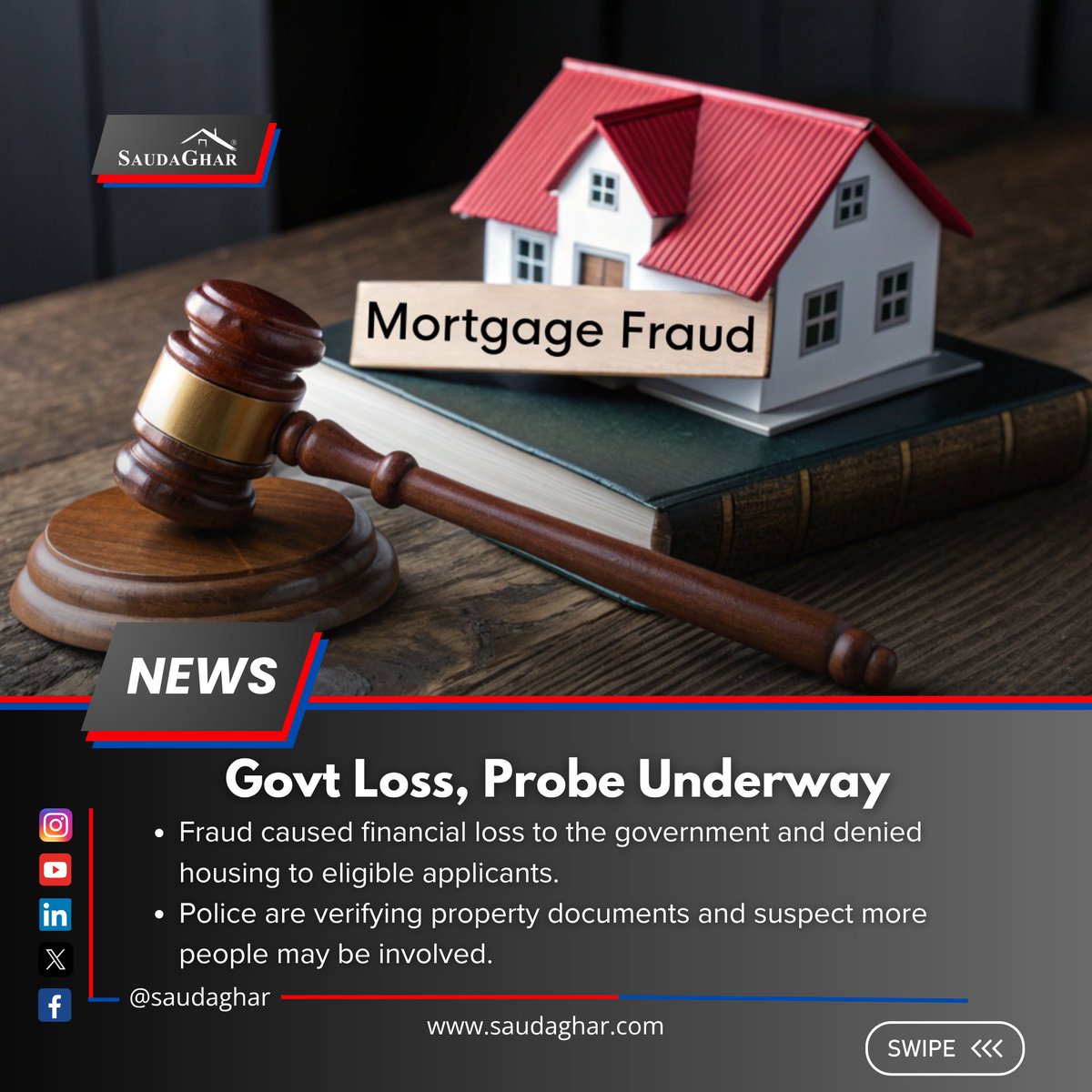 MHADA Flat Scam in Dighi EWS-LIG Homes Illegally Sold in Open Market

In a serious violation of public housing norms, a cheating and criminal conspiracy case has been registered at Dighi Police Station against a MHADA property manager and a private developer.

The scam took place