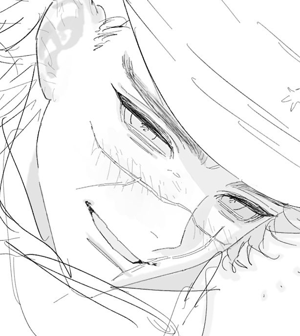 hknk_029's tweet image. 新しいペンの試し描き
