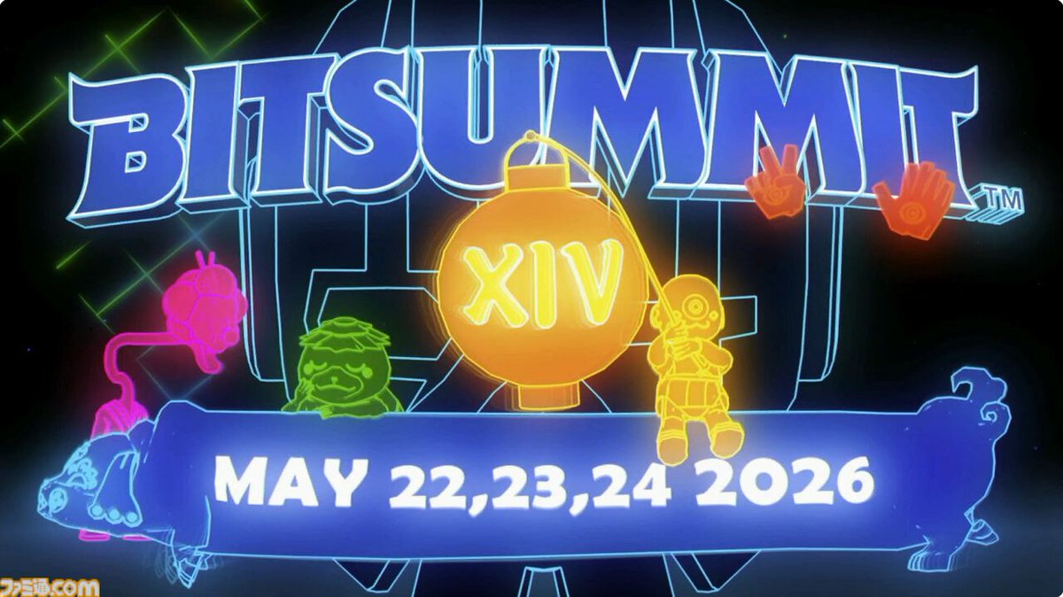 国内最大急のインディーゲームの祭典“BitSummit the 13th”が閉幕。2026年のビットサミットは5月22～24日に決定
famitsu.com/article/202507…

例年の7月開催から大きく変わり、来年は5月開催に。会場は変わらず京都市勧業館・みやこめっせ。