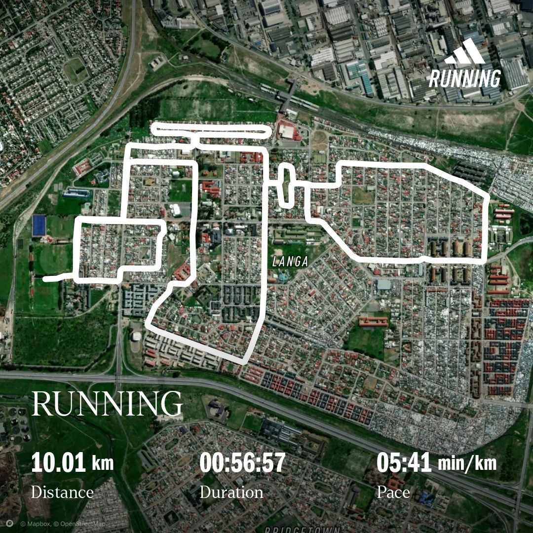 AyandaFelemZA's tweet photo. TymeBank Langa AC 10km.
#Run4Freedom https://t.co/Ke1rqas9n9