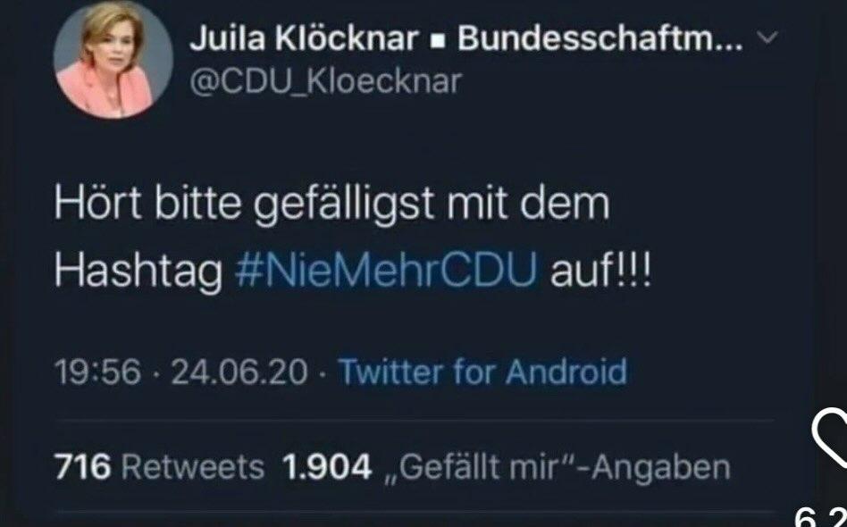 MichaelRic93846's tweet image. #NieWiederCDU