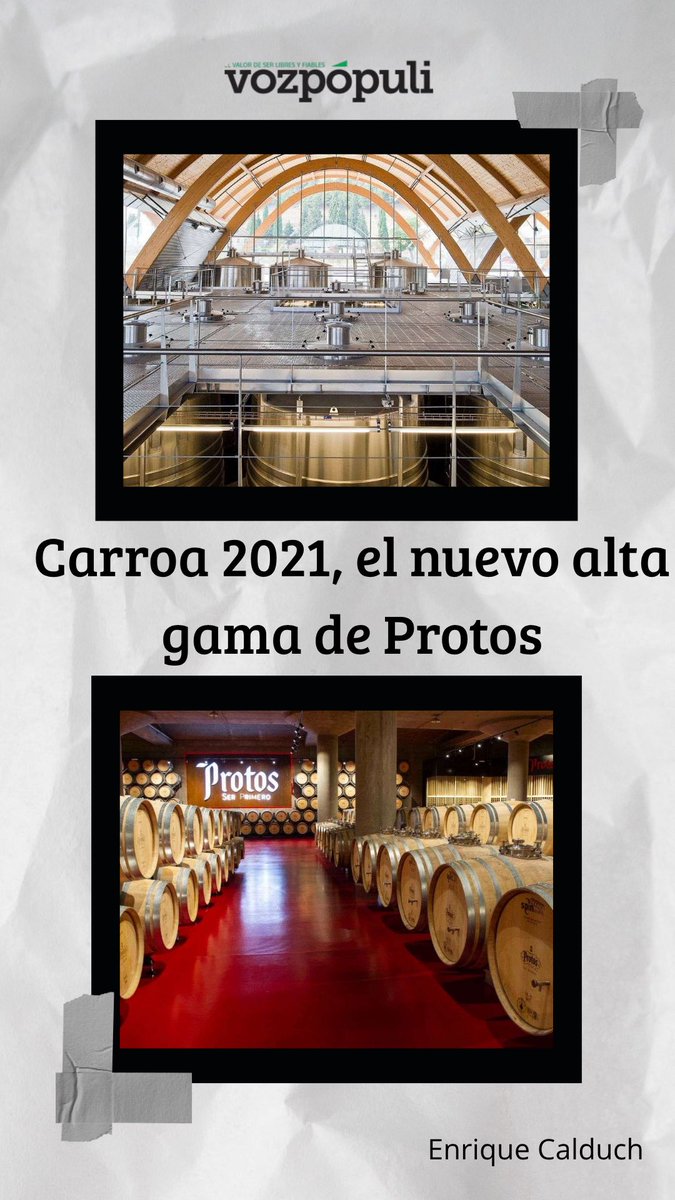 Carroa 2021 es el nuevo vino de alta gama de Protos, hecho con uvas de viñas muy viejas en Roa, algunas prefiloxéricas. Forma parte del centenario de la bodega.

📰 Puedes leer más aquí:
vozpopuli.com/gastropoli/car…
#protos #vino #riberadelduero