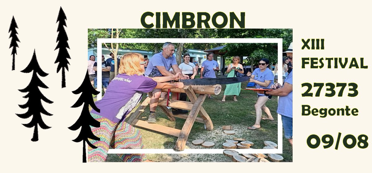 A coreografía das serradoras adiante e atrás deslizando a serra pola madeira é outro dos clásicos do #Festival27373. O Campionato de cimbrón non faltará nesta edición