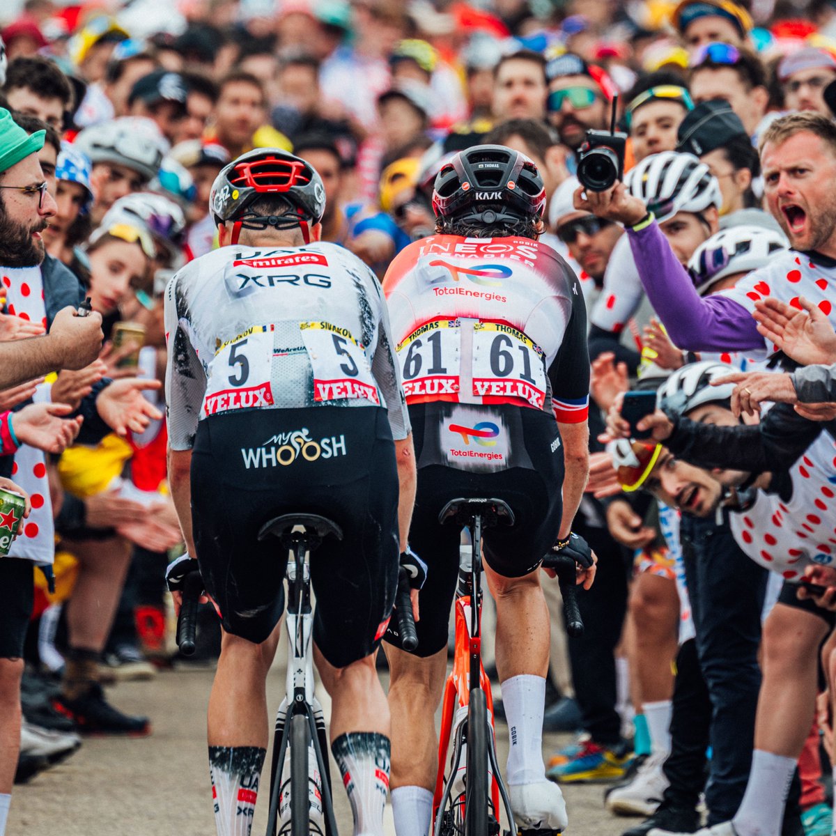 GeraintThomas86's tweet image. So happy for @ThymenArensman. What a ride mate 🙌 The whole team deserved that. Seven stages to go, we’ll keep hunting 👌 #TDF2025