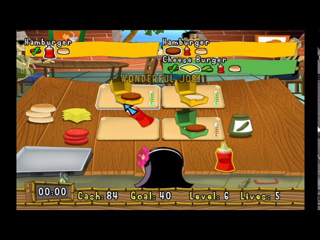 ColonelFalcon's tweet photo. ᕼIᔕTOᖇY Oᖴ ᐯIᗪEO GᗩᗰIᑎG
8/11
Title: Burger Island
Year: 2007
Platform: PC, Nintendo DS, Wii
Patty Melton runs a burger shack with Tiki, preparing burgers, fries, and shakes in this time-management game, upgrading recipes to keep customers happy.
#BurgerGames #RetroGaming #GamingThread