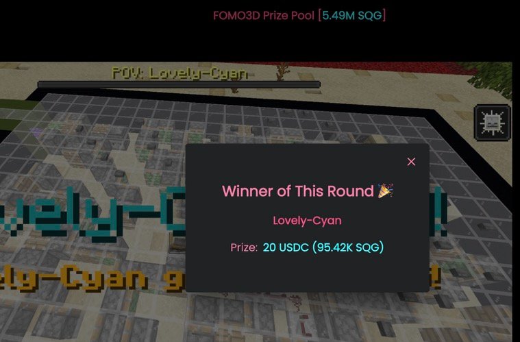 Squaid_Game's tweet image. ๐ Winner Takes All
๐ The Fomo3D prize pool is growing โ5.4M $SQG still in the pot.
๐ฐ Next win could be yours ๐squaidga.me/base
#SquaidGame #Fomo3D #AIAgent