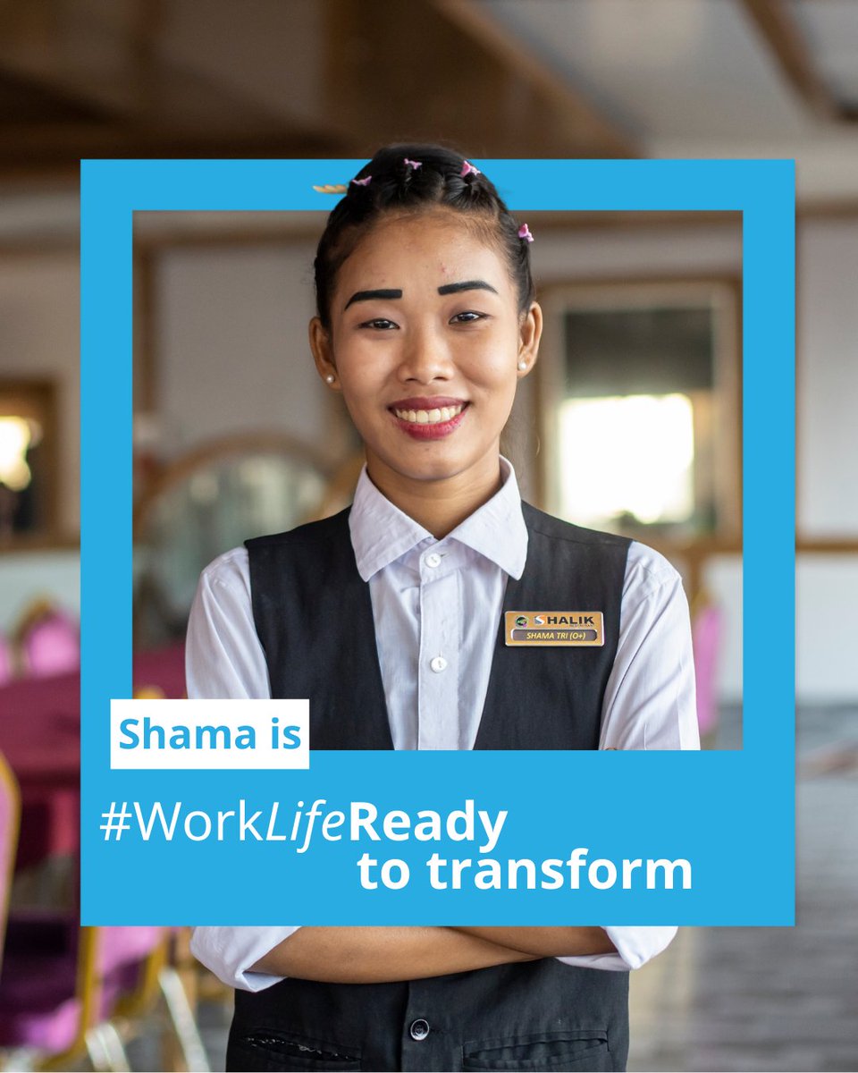 UNICEFBD's tweet image. 📸 Shama is #WorkLifeReady!
She started with skills training for hotel management, and now she is working at a restaurant in Cox’s Bazar!
Skills are just the start. Let’s invest so every young person can build the future they deserve.
#YouthLead #YouthSkillsDay