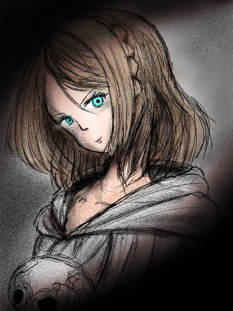 RiMSX's tweet image. PC用のペンをロストしたけど妻様が手配してくださって無事再入手できたのでFF14のアテナ様描きました