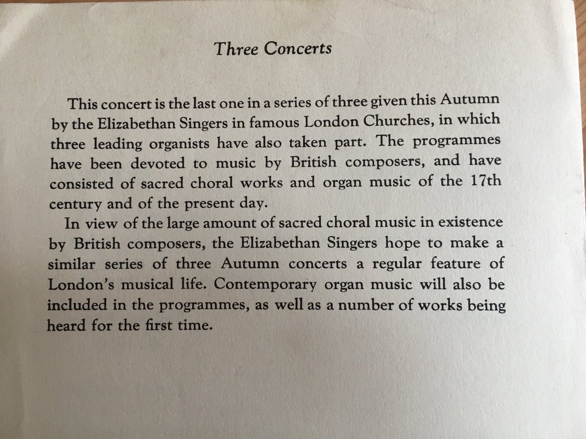annajoubert's tweet image. Thinking of Roger Norrington, I remembered finding this programme from 1959 among Dad’s things. Roger, a tenor listed here, must have been 25 years old and performing in this very enterprising concert.  #RogerNorrington