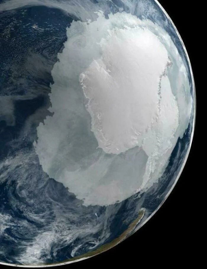 Antarctica seen from space