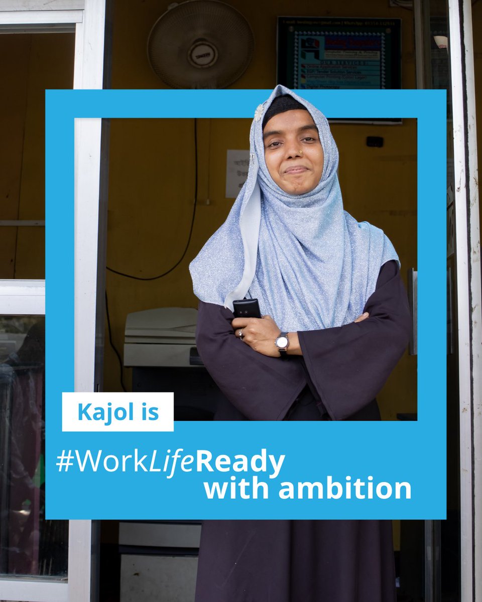 UNICEFBD's tweet image. Kajol is #WorkLifeReady!
She’s turning tech into opportunity — running a digital shop and copier service in Cox’s Bazar.
Thanks to support from UNICEF's Girls’ Education and Skills Partnership (GESP), Kajol is building her own path as a young entrepreneur.
#YouthSkillsDay