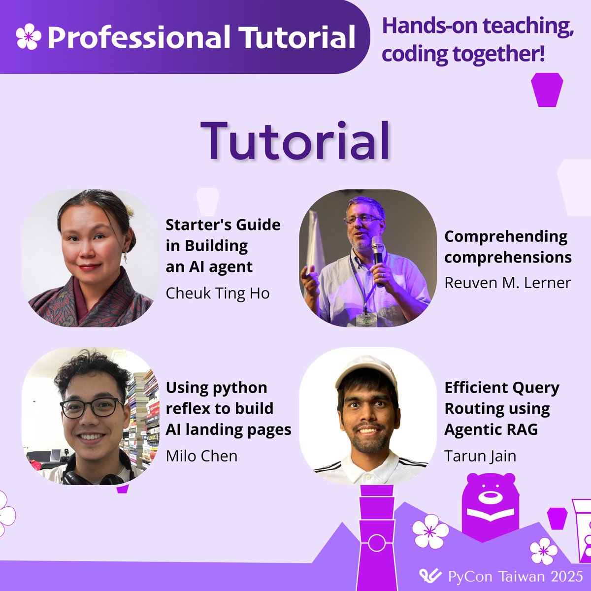 PyConTW's tweet image. 📅 Sept 5-7, Taipei New Horizon
🎫 Tickets: lihi.cc/snfQr
📋 Program: lihi.cc/vAqCx
#PyConTW2025 #PythonCommunity #Highlights