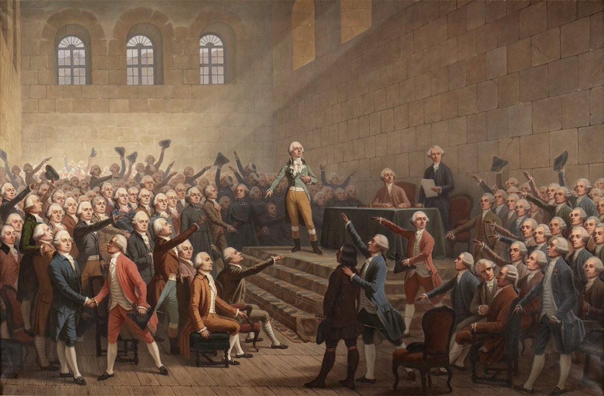 CorbeauDlicieux's tweet image. C'était il y a 237 ans: le 21 juillet 1788 se tient l'Assemblée de Vizille dans la salle de jeu de paume du château. Lançant un appel à la nation, elle réclame les Etats-Généraux, le doublement du Tiers-Etat et l'égal accès aux emplois. Elle préfigure ainsi la Révolution.