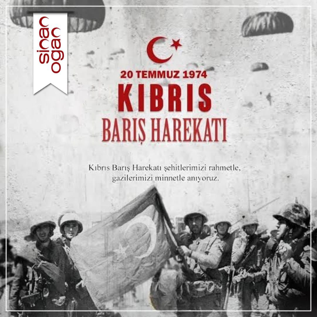 Dr. Sinan Oğan:

"20 Temmuz 1974, Kıbrıs Türkü’nün özgürlüğe kavuştuğu, milletimizin onurlu duruşunun tarihe kazındığı gündür.

Kıbrıs Barış Harekâtı’nın 51. yıldönümünde şehitlerimizi rahmetle, gazilerimizi minnetle anıyorum.

🇹🇷 Kıbrıs Türk’tür, Türk kalacaktır."