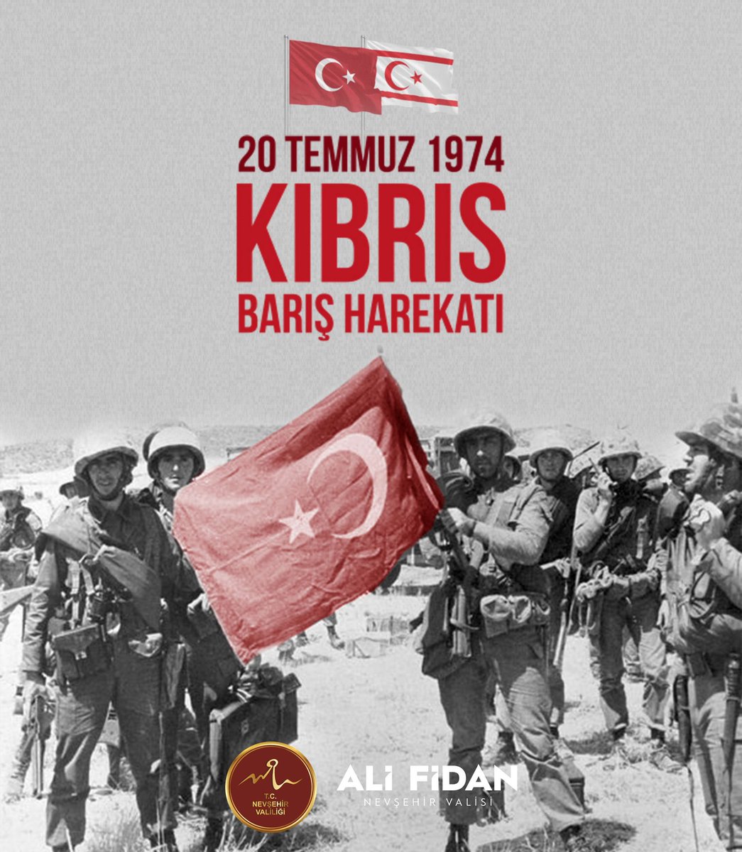 Kıbrıs Barış Harekâtı’nın 5️⃣1️⃣’inci yılında; bağımsızlık, özgürlük ve milli davamız uğruna şehadete yükselen kahramanlarımızı rahmetle, gazilerimizi minnetle anıyorum.

Kıbrıs Türk Halkı’nın Barış ve Özgürlük Bayramı’nı en kalbî duygularımla tebrik ediyorum.

Kıbrıs Türkü