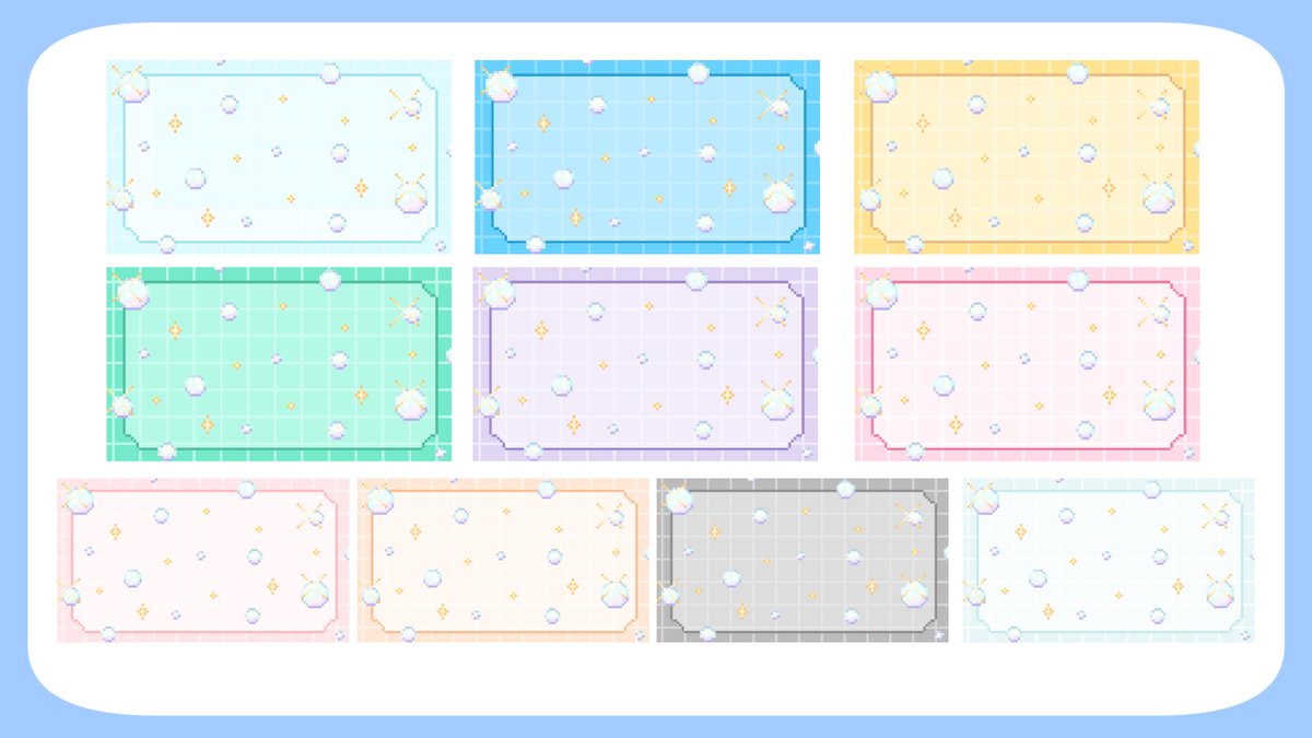 AOmaterial's tweet image. ［素材追加!］
ドット絵なキラキラシャボン玉背景全10種
aomaterial.com/2025/07/20/pxb…
ドット絵がかわいいシャボン玉背景です！

その他ドット絵素材も多数配布中！
aomaterial.com/tag/pixcel/

フォロー、RT、いいねお待ちしております！
#Vtuber素材 #AOmaterial #フリー素材