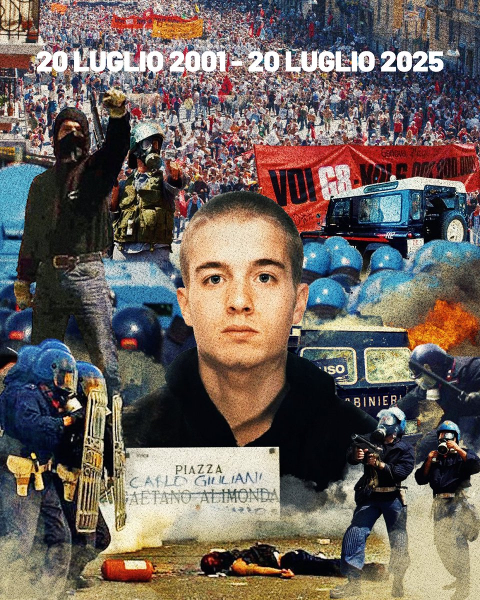 JacobinItalia's tweet image. Molti in questi anni hanno descritto il movimento di Genova2001 come un’impresa senza speranza. In realtà fu il primo movimento globale post-‘89. Una finestra da riaprire per uscire dal disastro politico e climatico in cui ci hanno portato le sinistre liberali e le destre globali
