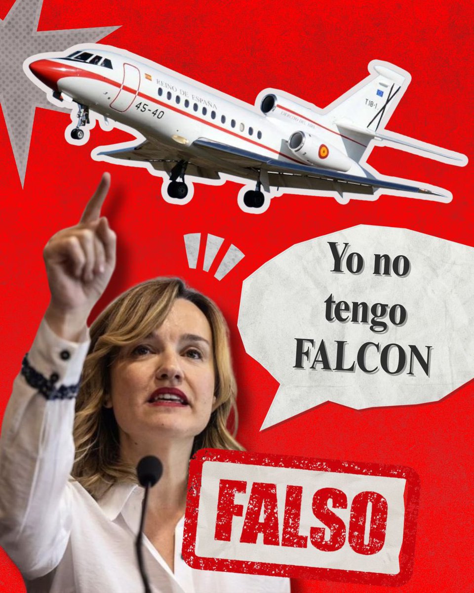 La última mentira de Pilar Alegría: dice que ella no tiene Falcon, pero lo ha usado al menos en cinco ocasiones.
elespanol.com/aragon/actuali…